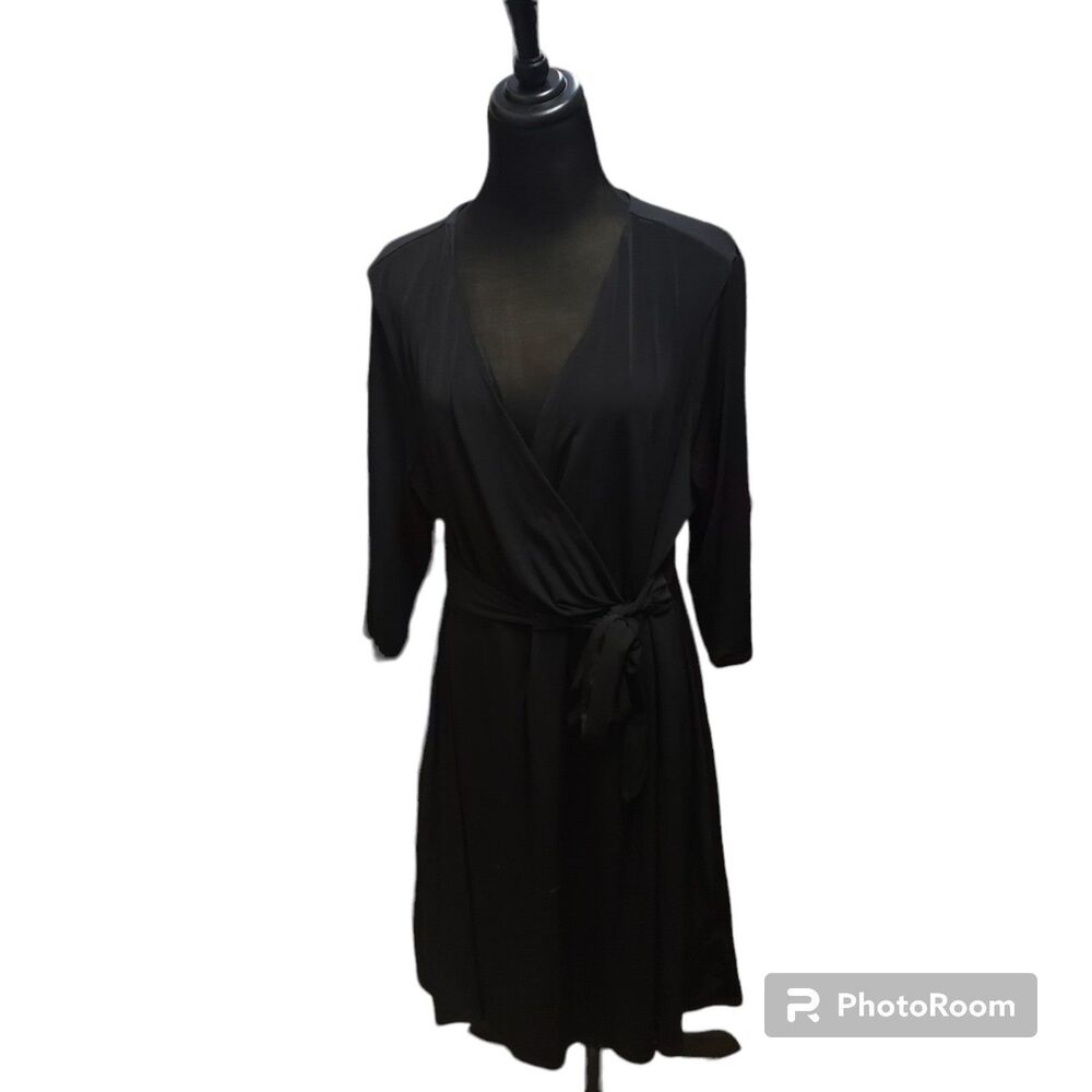 Beautiful B-SLIM black slenderizing 
size 3X Jersey Knit  "Shapewear" Dress